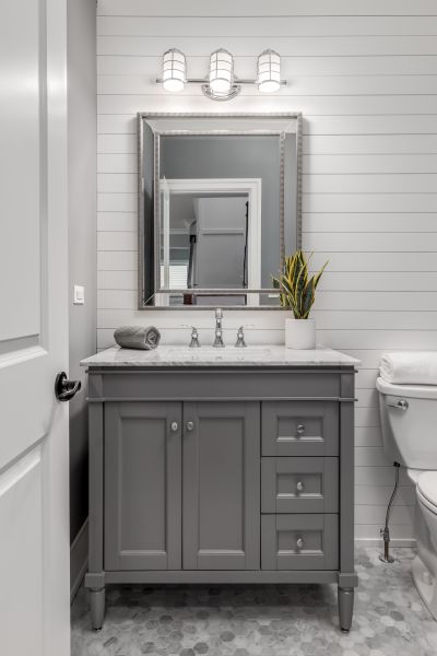 Bathroom Shiplap Installation